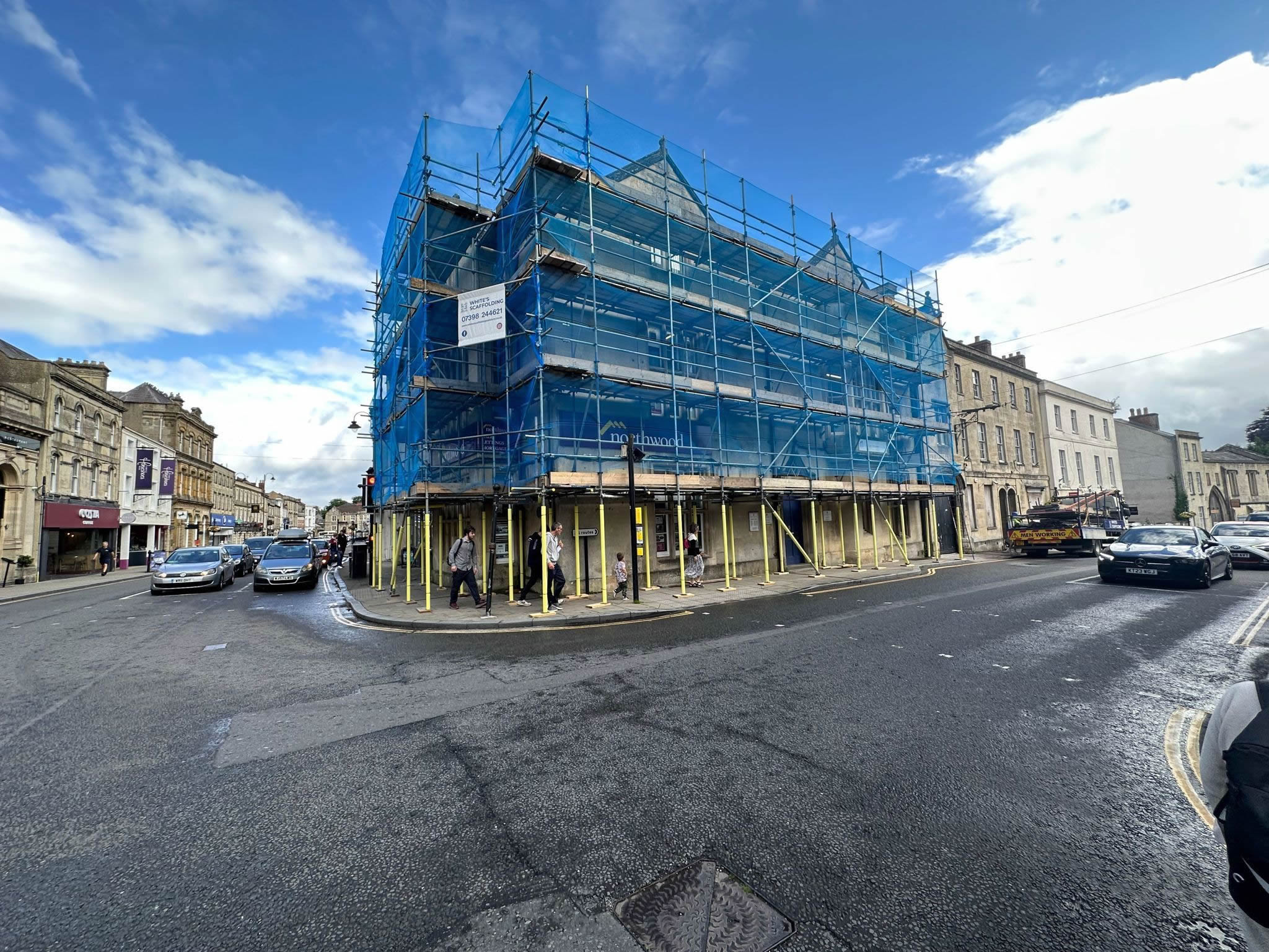 Scaffolding Warminster Town Centre | Full Refurbishment Access